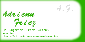 adrienn fricz business card